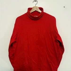 Uniqlo U Men's Red Turtleneck Sweater